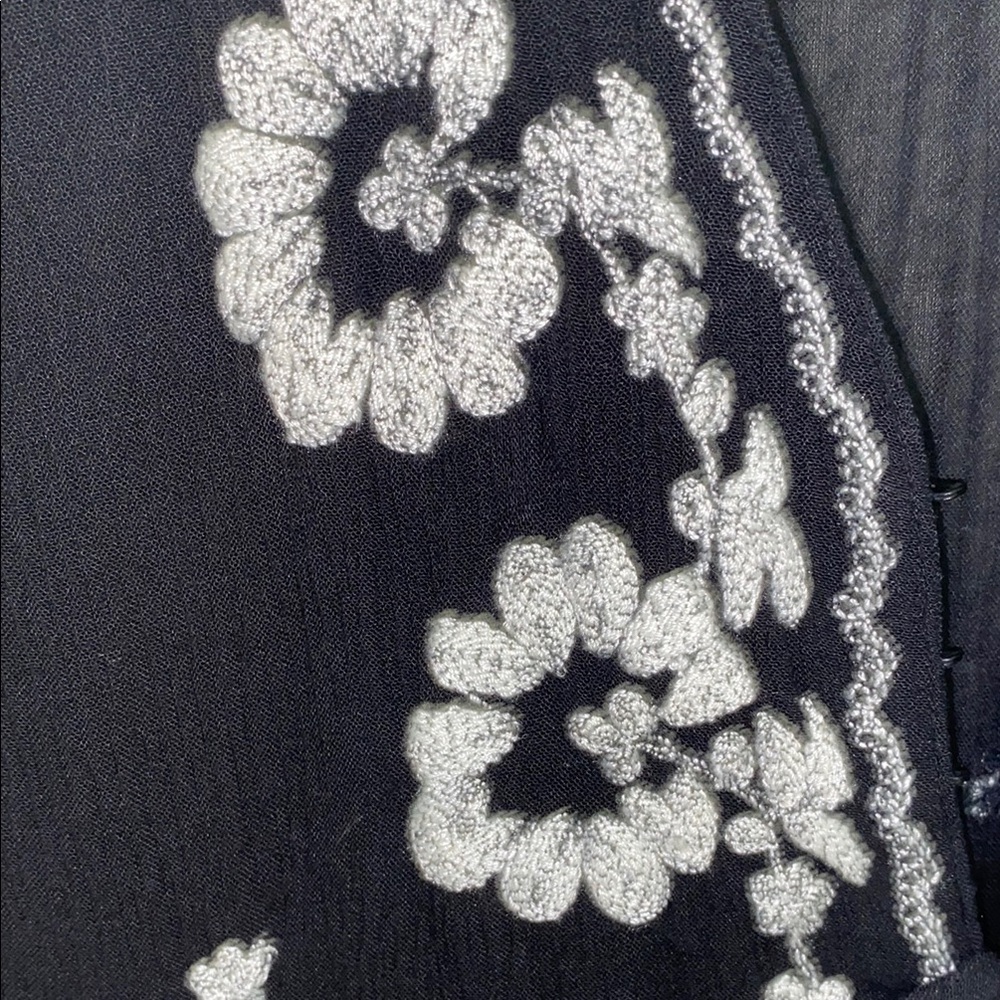 Free People Black and White Resort V-Neck Dress - Picture 2 of 3